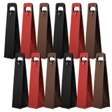 12PCS PU Leather Wine Present Bags, Reusable Single Bottle Wine Tote Carrier with Handle and Button Closure, Champagne Bottle Protective Bags for Wedding Birthday Party Christmas In Australia - Darrahopens
