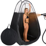 Large Spray Tan Tent, Quick Setup Portable Tanning Booth with Clear PVC Window, Foldable Spray Tanning Tent with Carry Bag, Easy Clean Spray Booth for Home Salon Use, 47 x 47 x 83 in In Australia - Darrahopens