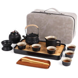 13PCS Tea Sets for Adults Cups Saucers and Tea Pot and Tray, Kongfu Ceramic Teapot Set, Tea Gift Sets with Portable Storing Case, Chinese Tea Set for Home Gifting Outdoor and Office In Australia - Darrahopens