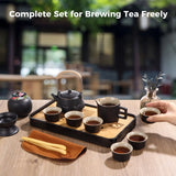 13PCS Tea Sets for Adults Cups Saucers and Tea Pot and Tray, Kongfu Ceramic Teapot Set, Tea Gift Sets with Portable Storing Case, Chinese Tea Set for Home Gifting Outdoor and Office In Australia - Darrahopens