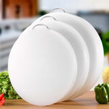 White Kitchen Cutting Board Plastic with Handle Non Stick Stain Resistant Surface