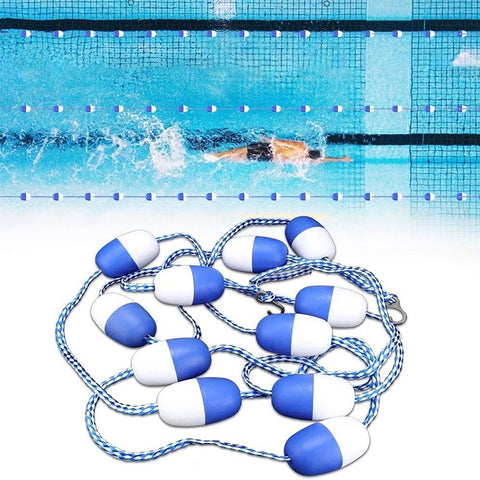 Swimming Pool Divider Floating Buoy Lane Rope Blue White Marker for Pool Training Hot Springs Beach Spa Water Safety Lane Separation Outdoor Boundary Accessory Hot Weather Travel Safety Accessory In Australia - Darrahopens