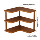 3 Tier Desktop Organizer Shelf Cup Storage Rack Wooden Corner Display Stand for Kitchen Counter Coffee Bar In Australia - Darrahopens