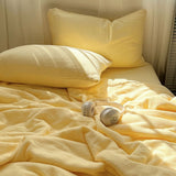 Double Layer Gauze Cotton Summer Quilt Breathable Grade A Air Conditioning Blanket Soft Lightweight Thin Comforter for Dorm Bed Sofa 150x200cm