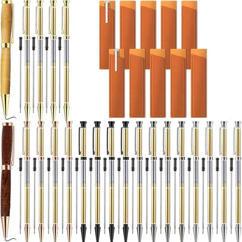 20 Sets Woodturning Pen Kits Project Supplies Including 7mm Slimline Pen Kits for Lathe Turning Package DIY Crafts C In Australia - Darrahopens