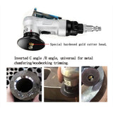 Pneumatic Chamfering Tool 45 Degree Metal Deburring Trimming Machine Arc Edge Beveler Kit for Engineering