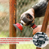 10PCS Wire Wheel for 4 1/2" Angle Grinder Set, Wheel Brushes with 5/8" Thread Arbor for Rust, , Paint Removal