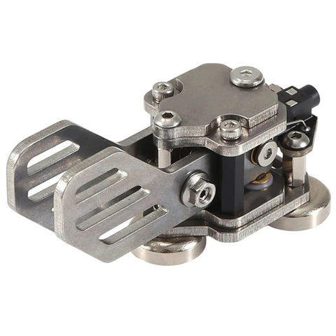 Mini Aluminum Alloy CW Morse Key Portable Telegraph Key Paddle Key with Magnetic Base for Ham Radio HF Short Wave