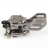 Mini Aluminum Alloy CW Morse Key Portable Telegraph Key Paddle Key with Magnetic Base for Ham Radio HF Short Wave