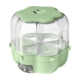 Rotating Grain Dispenser Storage Container, 27x26 cm/10.6x10.2 in, 6 Compartments, Dry Food Organizer for Kitchen