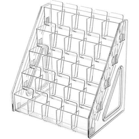 Trading Card Display Stand, 5-Tier Clear Plastic Graded Card Display, Vertical Graded Shelf for Sports, Baseball, Basketball & Gaming Cards In Australia - Darrahopens