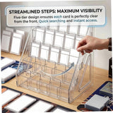 Trading Card Display Stand, 5-Tier Clear Plastic Graded Card Display, Vertical Graded Shelf for Sports, Baseball, Basketball & Gaming Cards In Australia - Darrahopens