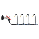 360° Curved Garden Automatic Irrigation System, Adjustable Garden Watering System with 4/10 Spray Nozzles, PE Tubing Irrigation Kit for Outdoor Plants (20M Kit)