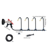 360° Curved Garden Automatic Irrigation System, Adjustable Garden Watering System with 4/10 Spray Nozzles, PE Tubing Irrigation Kit for Outdoor Plants (20M Kit)