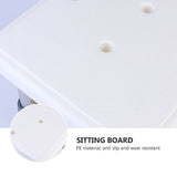 Adjustable Shower Seat for Elderly and Disabled, White Plastic Bath Chair with Non- Feet, Sturdy and Comfortable Design In Australia - Darrahopens
