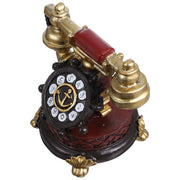 Vintage Style Retro Decorative Telephone, Resin Material, 17.5x17.5x13 Inch, Perfect for Home and Office Desk Decor