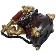 Vintage Style Retro Decorative Telephone, Resin Material, 17.5x17.5x13 Inch, Perfect for Home and Office Desk Decor