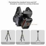 Darrahopens Auto Accessories > Auto Accessories Others > Automotive Repair & Speciality Tools 2X Professional Saddle Clamp Adapter Tripod Bracket Vise Clamp Outdoor Bracket Adapts to 3/8 Inch Thread In Australia - Darrahopens