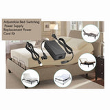 Darrahopens Auto Accessories > Auto Accessories Others > Automotive Repair & Speciality Tools 2X Adjustable Bed Base Power Supply Adapter,Electric Bed Power Supply Replacement Power Cord Kit US Plug In Australia - Darrahopens
