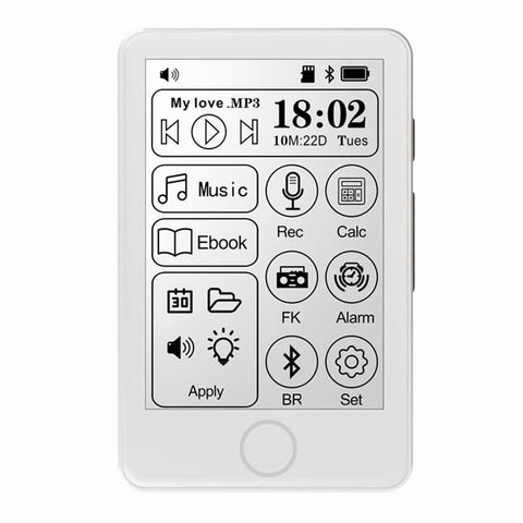 Portable MP3 Player Music Player Ink Screen E-Book Reader Dictionary 2.8-Inch Touch Digital Bluetooth Radio Car In Australia - Darrahopens