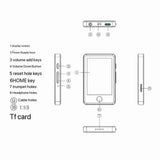 Portable MP3 Player Music Player Ink Screen E-Book Reader Dictionary 2.8-Inch Touch Digital Bluetooth Radio Car