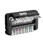 38 in 1 Comprehensive Socket Wrench Set Featuring Magnetic Socket Precise Design Ergonomic Grip and Storage Box