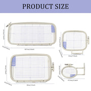 4 Pcs/Set Embroidery Hoop Embroidery Machine Hoop Adjustable Embroidery Frame for PC8200 PE770 PE700 PC8500 PC8500D In Australia - Darrahopens