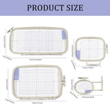 4 Pcs/Set Embroidery Hoop Embroidery Machine Hoop Adjustable Embroidery Frame for PC8200 PE770 PE700 PC8500 PC8500D In Australia - Darrahopens