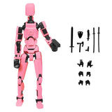 T13 Action Figure Set, Dummy Robot Titan 13 Action Figures, Desktop Decorations for Game Lovers Toys,Creative Assembly And Decompression Toys 10 PC