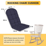 Cloud-Like High Back Rocking Chair Cushion, Deep Cushioning, Waterproof Fade-Resistant Fabric, Perfect for Indoor Outdoor Use, Ideal for Rocking Chairs and Patios