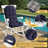 Cloud-Like High Back Rocking Chair Cushion, Deep Cushioning, Waterproof Fade-Resistant Fabric, Perfect for Indoor Outdoor Use, Ideal for Rocking Chairs and Patios