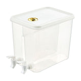 Double Compartment Beverage Dispenser, 8L Capacity for Iced Tea and Mixed Drinks, Leak-Proof Design for Smooth Pouring, Perfect for Parties and Gatherings, Ideal for Adults