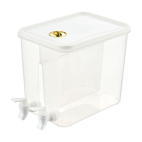 Double Compartment Beverage Dispenser, 8L Capacity for Iced Tea and Mixed Drinks, Leak-Proof Design for Smooth Pouring, Perfect for Parties and Gatherings, Ideal for Adults