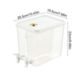 Double Compartment Beverage Dispenser, 8L Capacity for Iced Tea and Mixed Drinks, Leak-Proof Design for Smooth Pouring, Perfect for Parties and Gatherings, Ideal for Adults