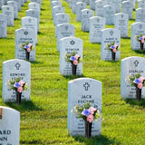 40 Pack Cemetery Vases with Spikes,Plastic Vases for Flowers,Grave Decorations for Cemetery,Memorial Floral Vases