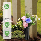 40 Pack Cemetery Vases with Spikes,Plastic Vases for Flowers,Grave Decorations for Cemetery,Memorial Floral Vases
