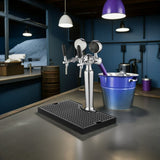 Wall Mount Black Stainless Steel Drip Tray for Draft Beer Dispenser