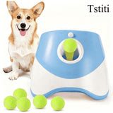 Automatic Dog Ball Launcher with 3 Distance Settings, Includes 3 Mini Tennis Balls, Interactive Indoor Outdoor Dog Toy, Green In Australia - Darrahopens