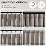 Pinch Pleated Linen Sheer Curtains 94 inches long panels set of 2 for Living Room Bedroom, Light Filtering Farmhouse Window Curtains with Hooks, 40"×94", Oatmeal