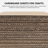 Khaki Corrugated Cardboard Sheets for Crafting and Packing - Easy to Shape, Versatile Use (50Pcs)
