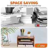 1Set File Organizer Wood Desk Modern Design for Office Home Workspace 35.4x9.8x8.7in In Australia - Darrahopens
