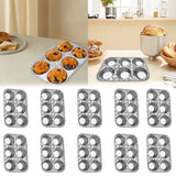 6 Cup Aluminum Cupcake Pans Disposable Aluminum Foil Muffin Tin Baking Pans for Kitchen Oven Baking Cupcake Muffin Pastry Bakeware Supplies In Australia - Darrahopens