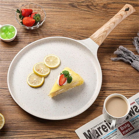 20x20cm Granite Coated Flat Skillet Non Stick Frying Pan Compatible With All Stovetops For Breakfast Pancake Steak Making