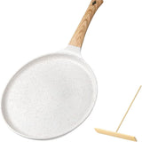 20x20cm Granite Coated Flat Skillet Non Stick Frying Pan Compatible With All Stovetops For Breakfast Pancake Steak Making