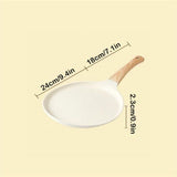 20x20cm Granite Coated Flat Skillet Non Stick Frying Pan Compatible With All Stovetops For Breakfast Pancake Steak Making