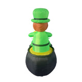 St. Patrick's Inflatable (6FT Leprechaun on Cornucopia)for St. Patricks Day Decorations Outdoor