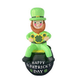 St. Patrick's Inflatable (6FT Leprechaun on Cornucopia)for St. Patricks Day Decorations Outdoor