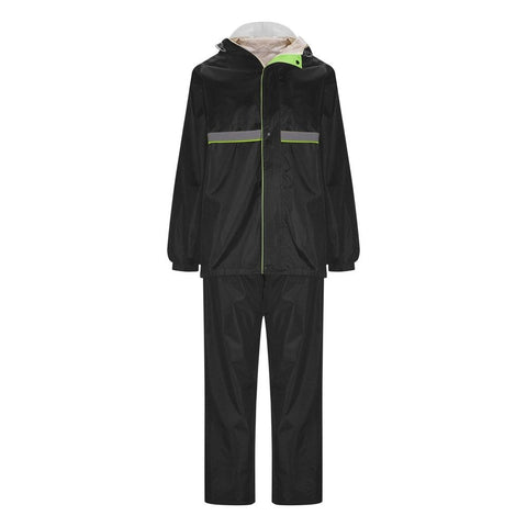 Striped Reflective Rain Suits for Women - Waterproof Hooded Jacket & Pants Set, Safety Outdoor Work Raincoat, Lightweight & Durable, Green In Australia - Darrahopens