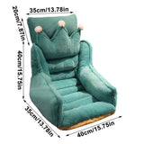 Lumbar Support Back Cushion for Office Chairs - Non-Slip Base, Thermal Insulated Seat Pillow with Removable Cover, 15.7X13.8X23.6 Inch for Home, Car Use