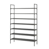 Extra Large Stackable Shoe Rack, Heavy Duty Steel Pipe Storage Organizer Holds 36+ Pairs, for Entryway Hallway Garage Wardrobe, Space Saving DIY Assembly